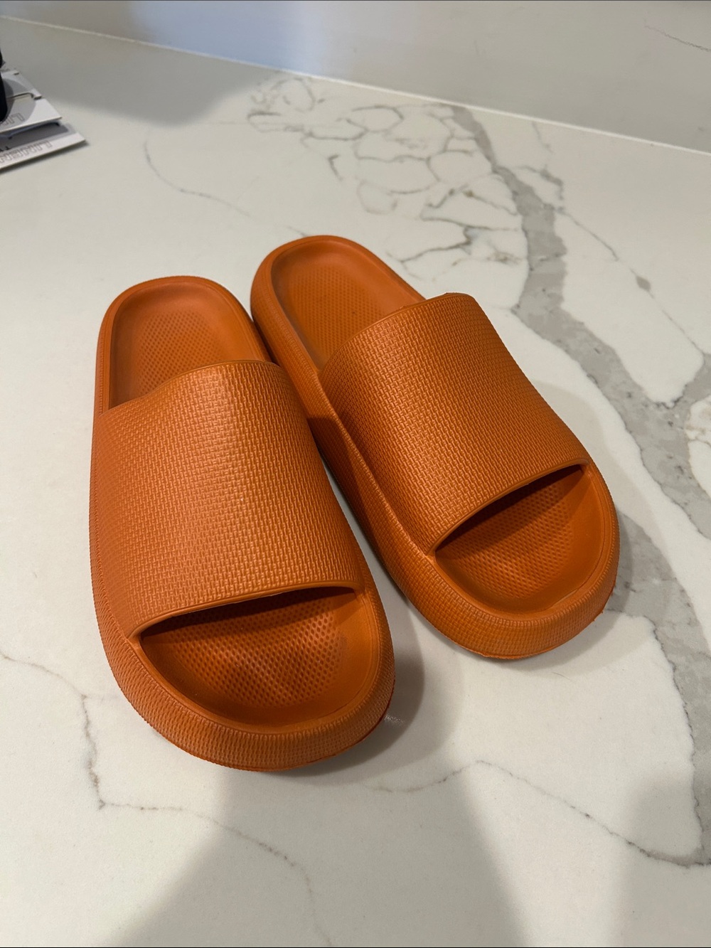 Women's Slide Mules in Orange - Comfortable Everyday Slides